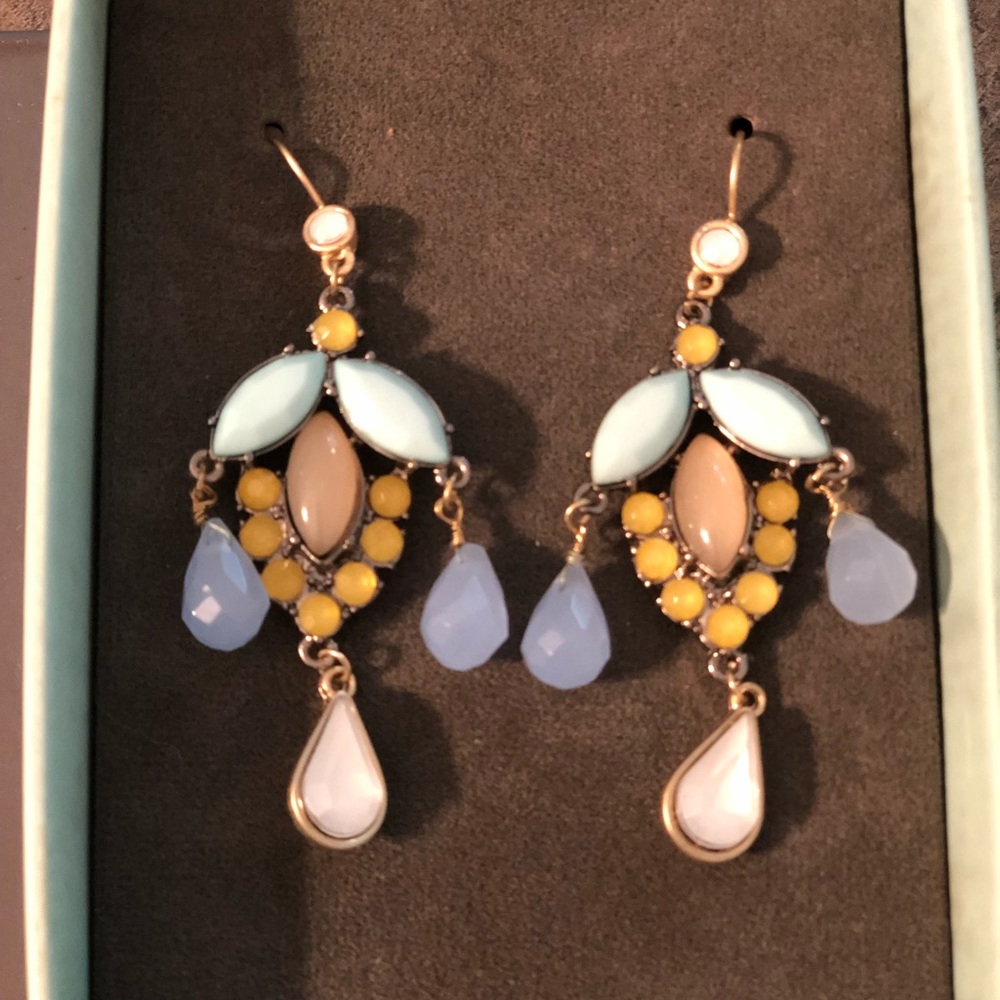 Ann Taylor Loft Beaded Dangling Earrings